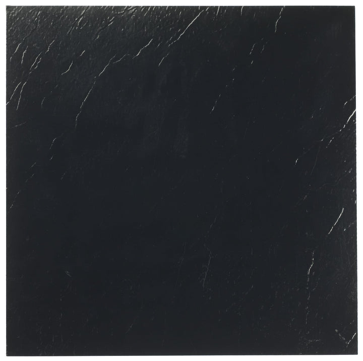 Achim Nexus vinyl floor tiles in black pattern for stylish rooms