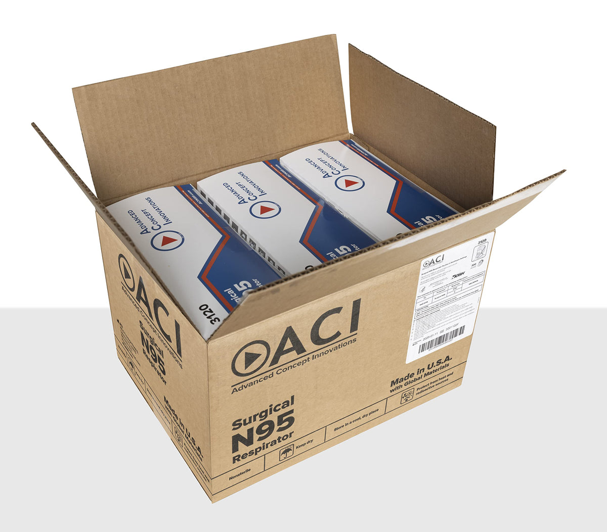 ACI N95 compact assembly shown for easy storage and handling.