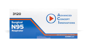 ACI N95 packaging label highlights safety and compliance.
