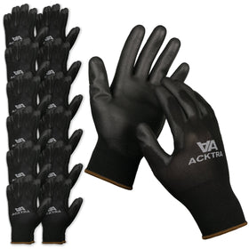 ACKTRA WG002 gloves with seamless shell close-up for long wear