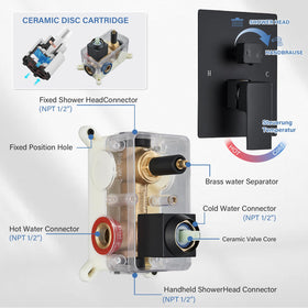 Ackwave 1.5m stainless hose with brass connectors for flexibility