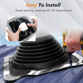 ACNOYEL corrugated roof flashing fits varied roof styles.