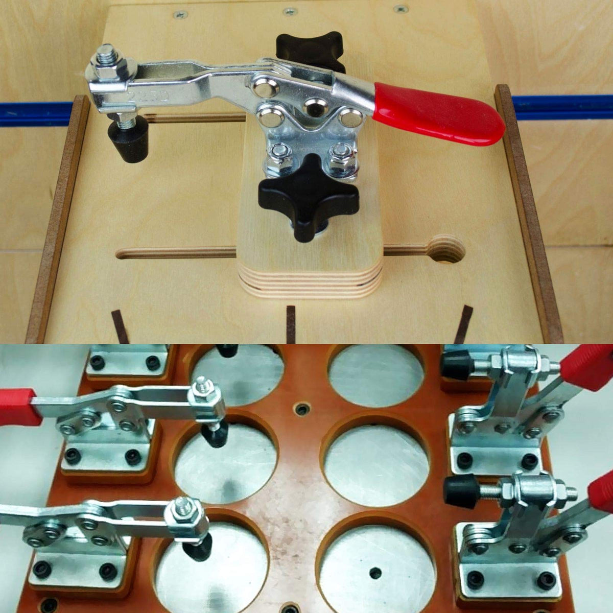 AConnet clamp shows simple M4/M5 screw installation.