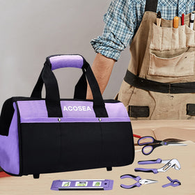 ACOSEA Purple Tool Bag interior twelve pockets simplify organization