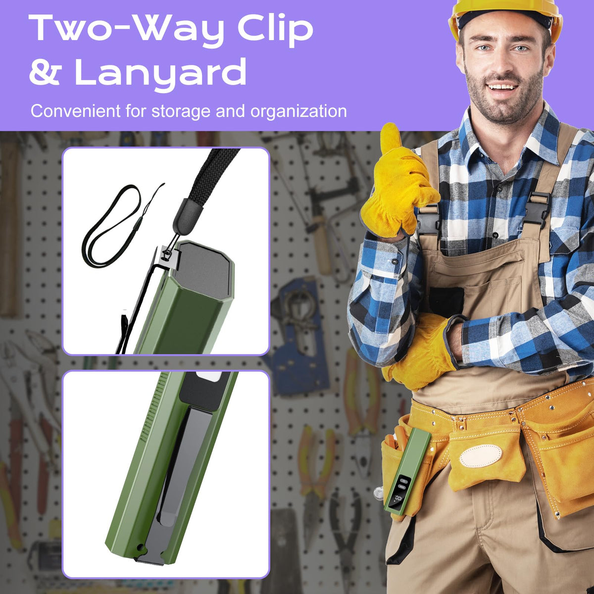 Acoszero EDC Flashlight compact pocket-size green design for everyday carry.