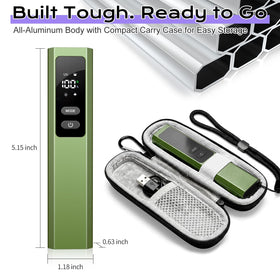 Acoszero EDC Flashlight Type-C fast charging with battery display.