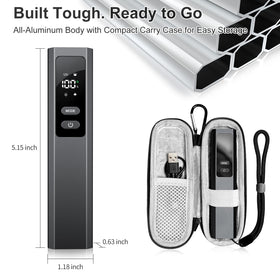 Acoszero EDC Flat Flashlight magnetic bottom base for versatile mounting.