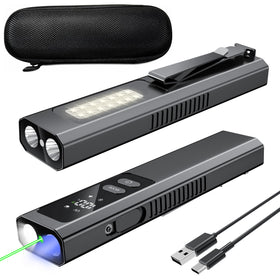 Acoszero EDC Flat Flashlight main white beam for bright indoor and outdoor use.