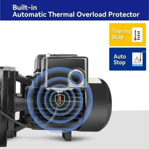 Acquaer overheat protection guarding the motor during dry-running