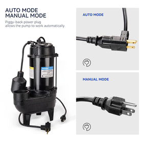 Acquaer sewage pump heavy-duty casing withstands harsh basements
