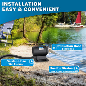 Acquaer portable ergonomic handle for easy carrying