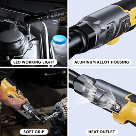 ACROPOW 3/8 to 1/2 inch adapter enables versatile fastener work.