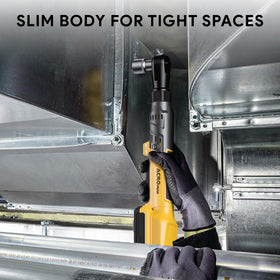 ACROPOW built-in LED light improves visibility in dim spaces.