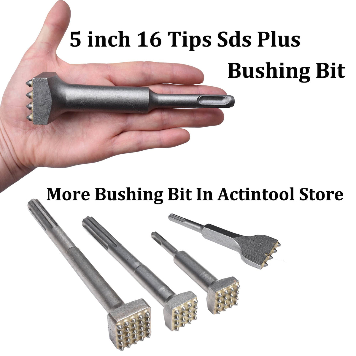 Pack of 1 bushing bit suitable for patching small concrete repairs.