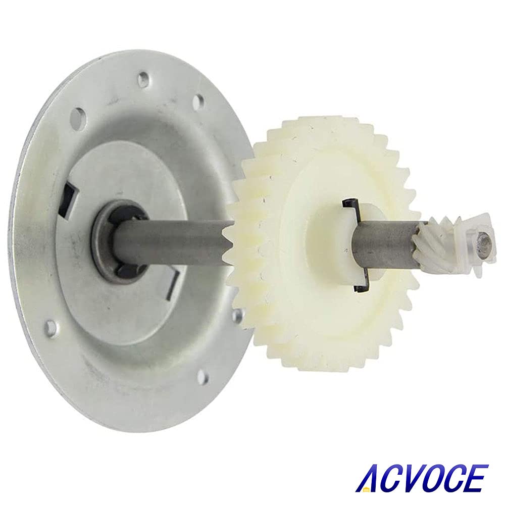 Acvoce worm gear and bearings close-up for smoother garage door operation.