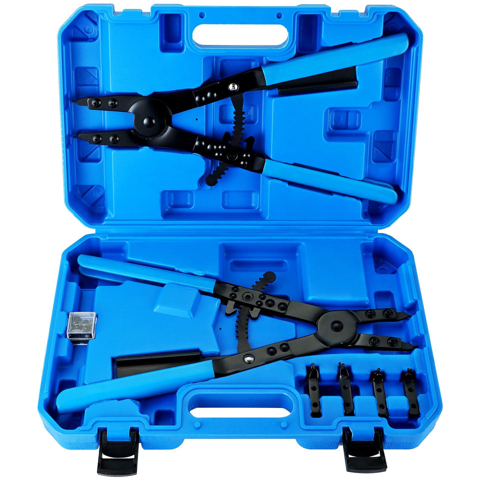 Acymner 16'' snap ring pliers set for automotive maintenance and assembly versatility.