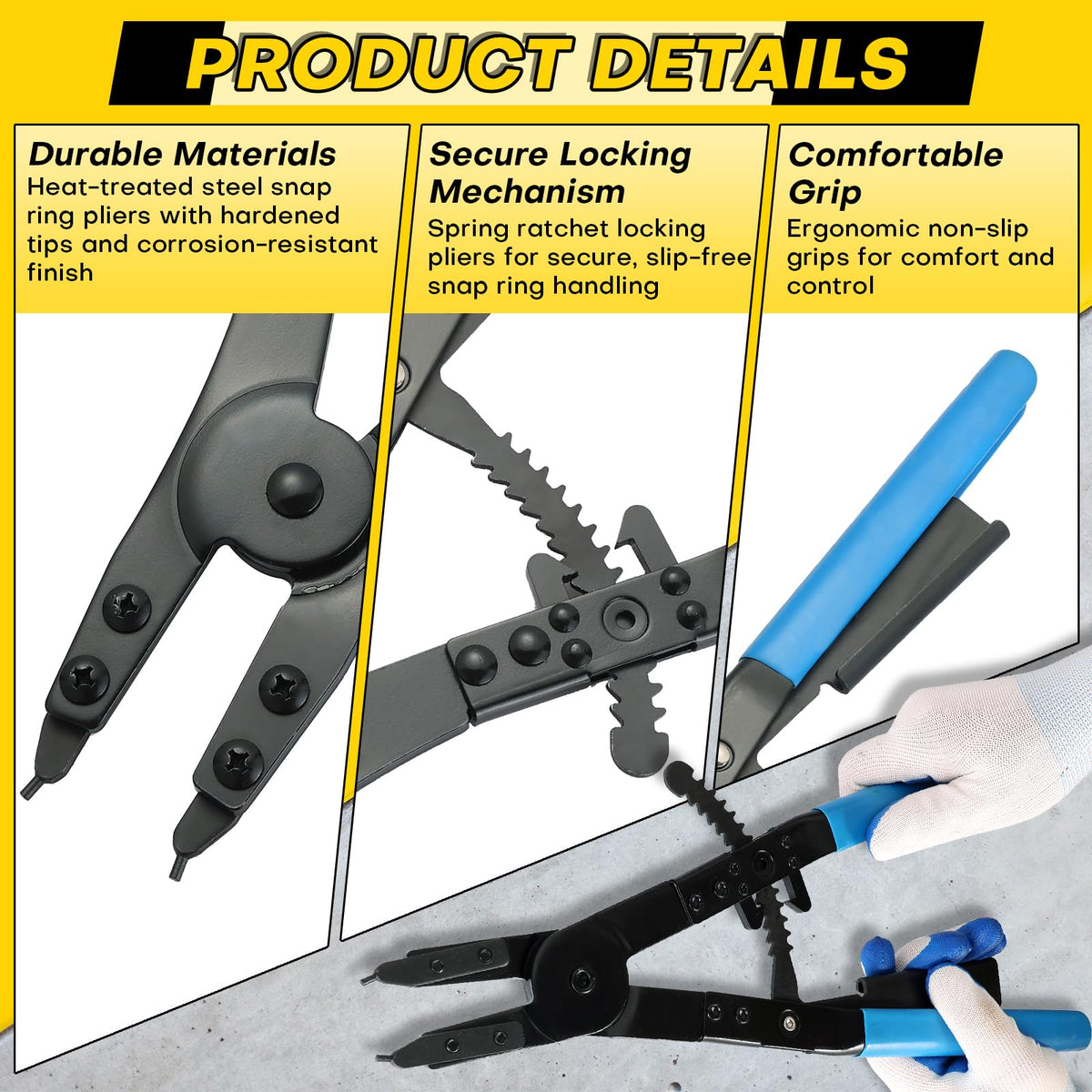Acymner 45-degree tip enables angled access in tight spaces.