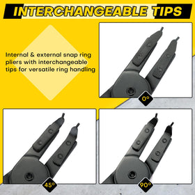 Acymner interchangeable straight tip for precise ring placement.