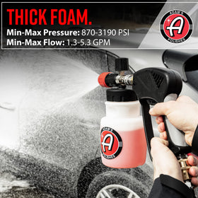 Adam's Polishes Premium Foam Cannon bottle-mount for easy setup