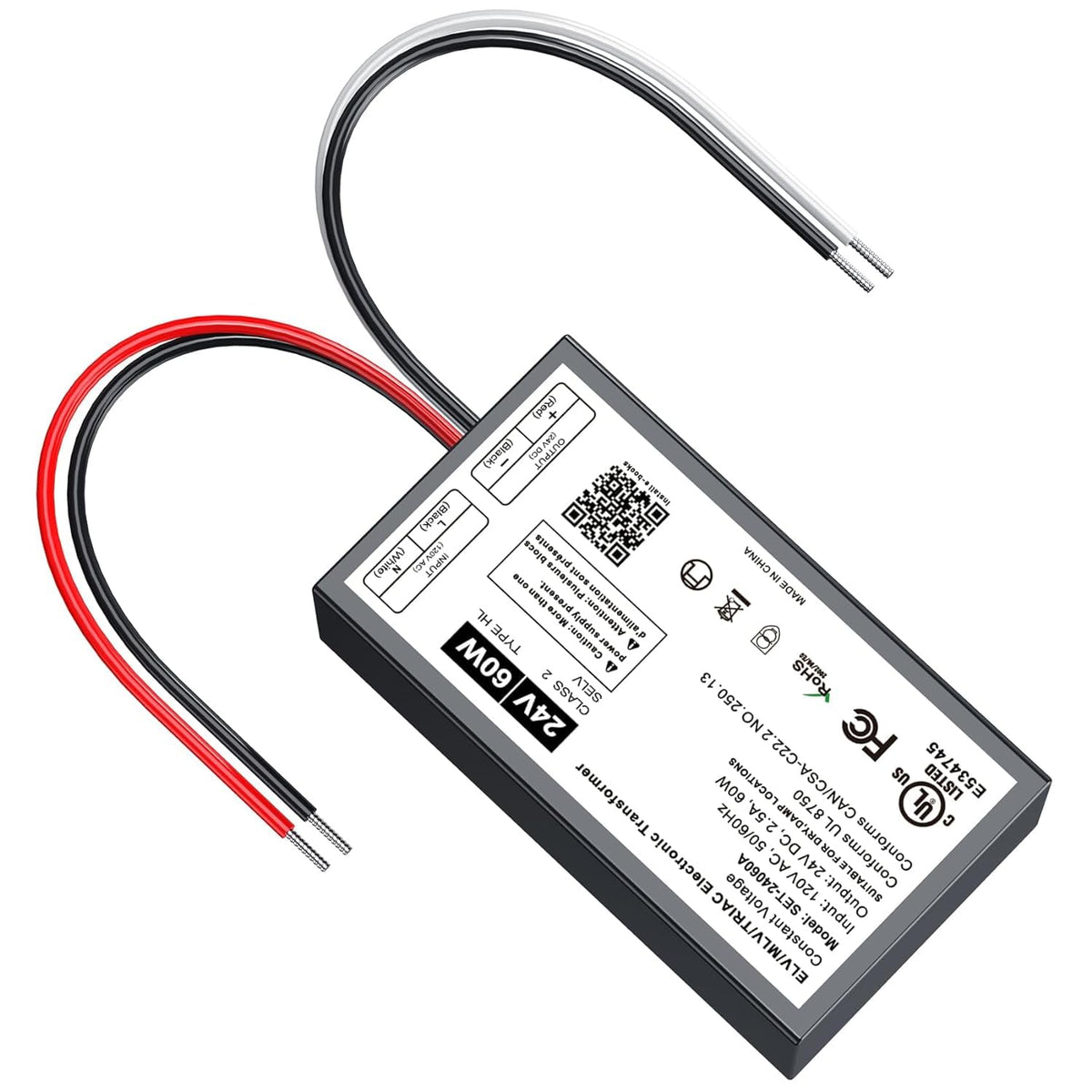 Adapter-Universe 24V dimmable LED driver ideal for versatile lighting setups.