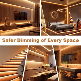 Adapter-Universe 24V LED strips powered with stable, dimmable performance.