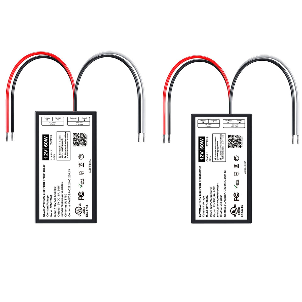 Adapter-Universe 60W 12V dimmable LED driver close up for smooth dimming