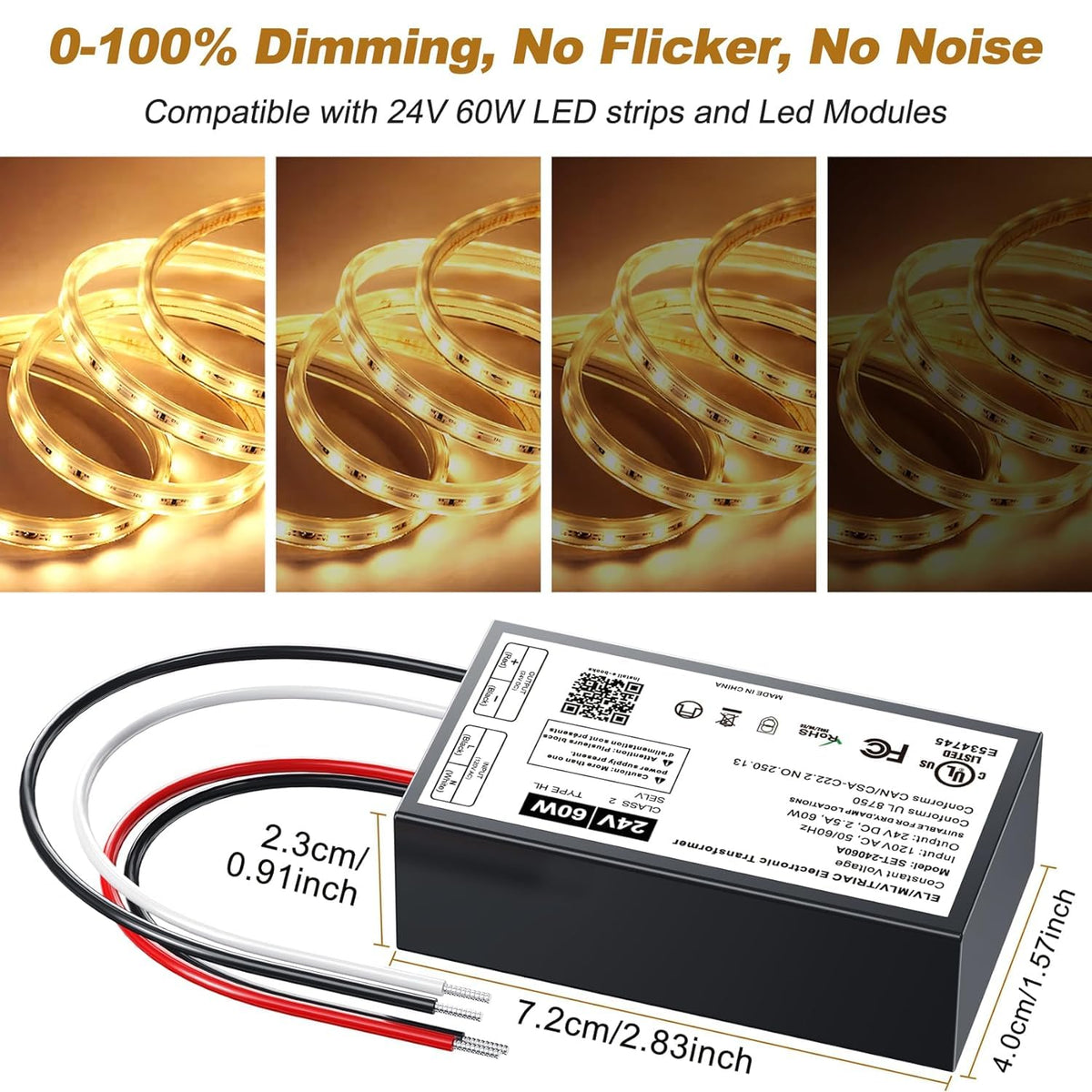 Adapter-Universe: Lutron and Leviton compatibility enables easy dimming.