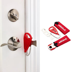 Addalock original door lock on front view offering quick security boost.