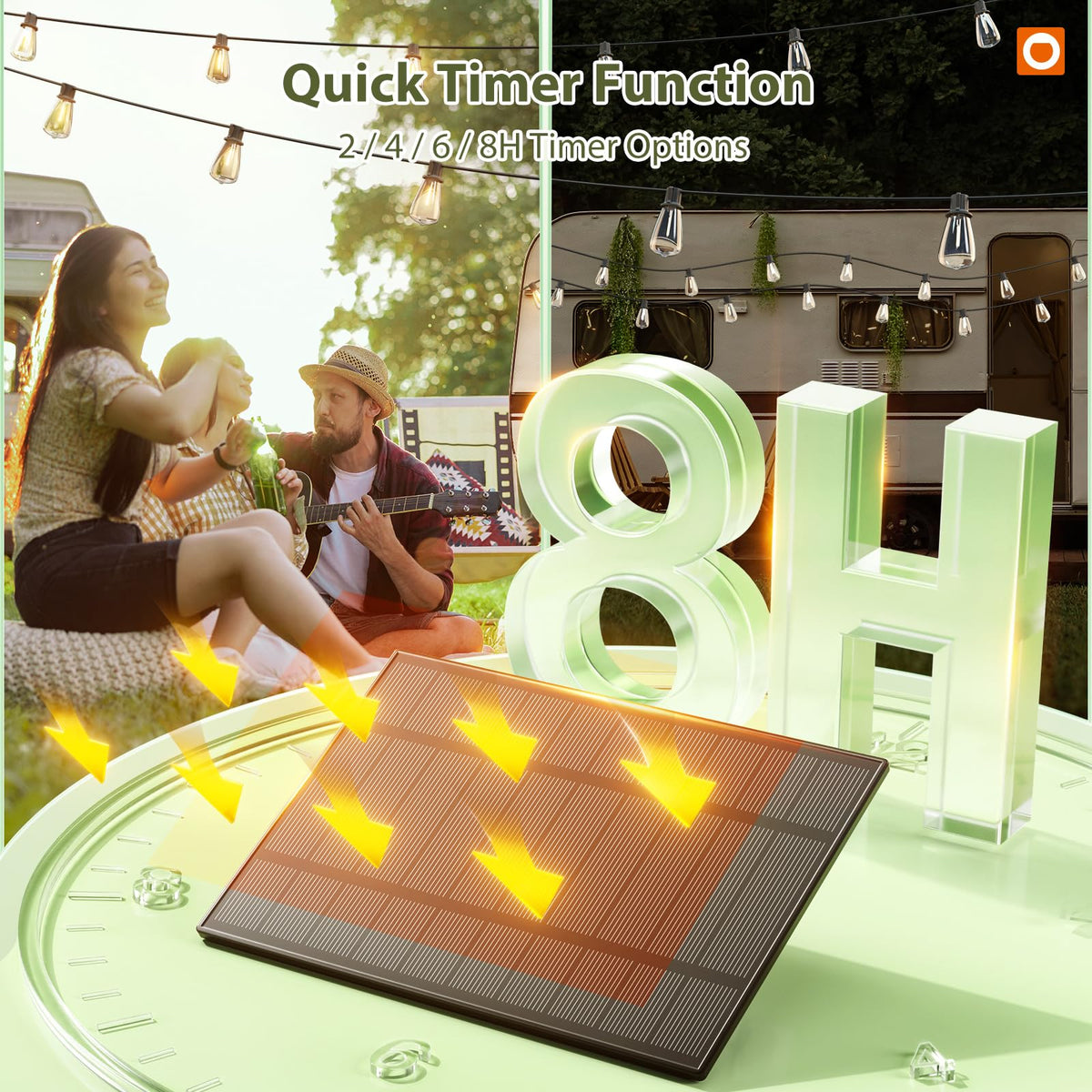 Addlon 48 sockets and 52 bulbs for expansive backyard lighting.