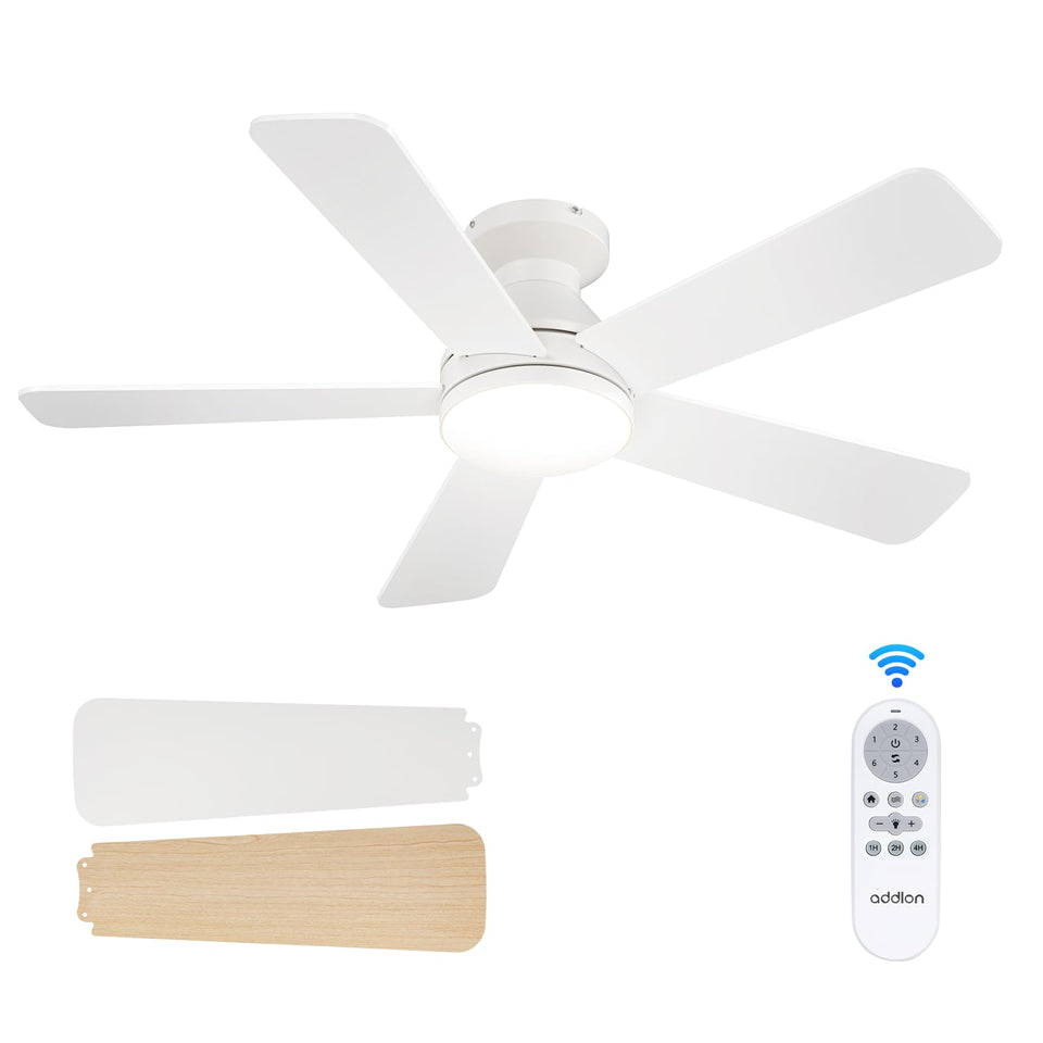 Addlon ceiling fan with light and remote enhances airflow and convenience.