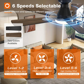 addlon ceiling fan with reversible DC motor for year-round comfort