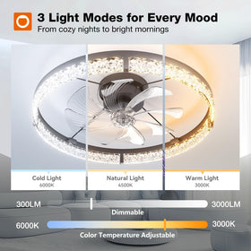 Addlon smart remote and app control for convenient fan and light adjustment