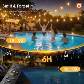 Connectable strands extension to expand lighting across larger spaces