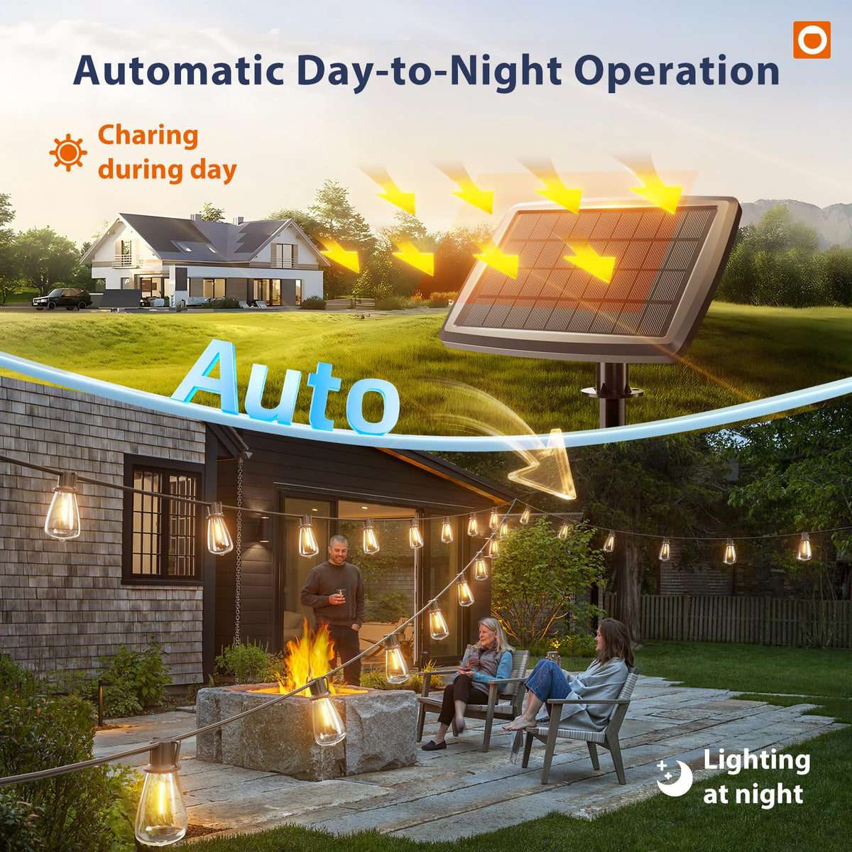 Addlon detachable solar panel enables flexible sun exposure for efficient charging.
