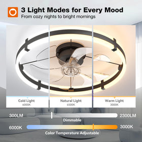 Addlon dimmable LED light with 3000-6000K range creates versatile ambience.