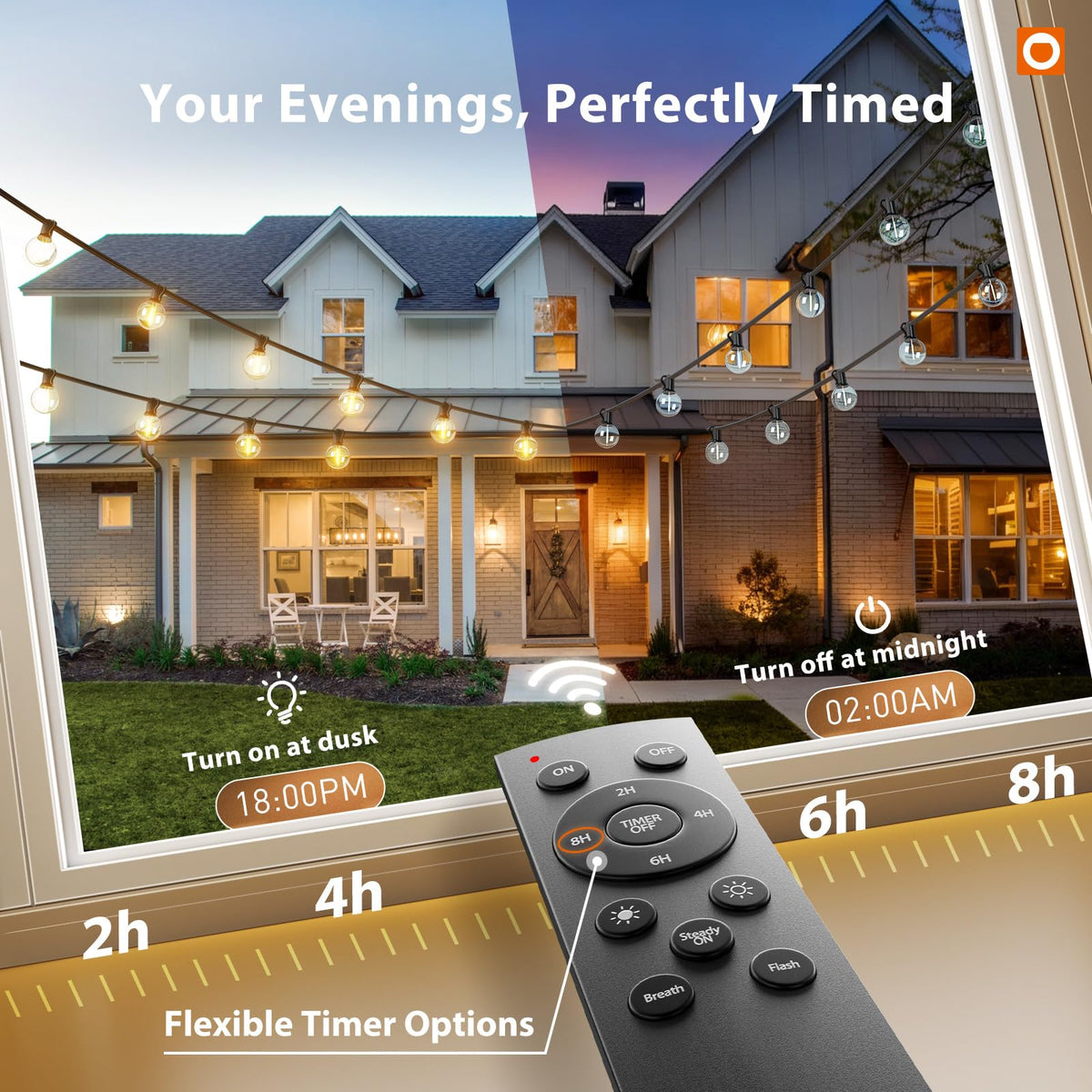 Addlon ETL-certified IP65 outdoor lights withstand rain and seasonal use