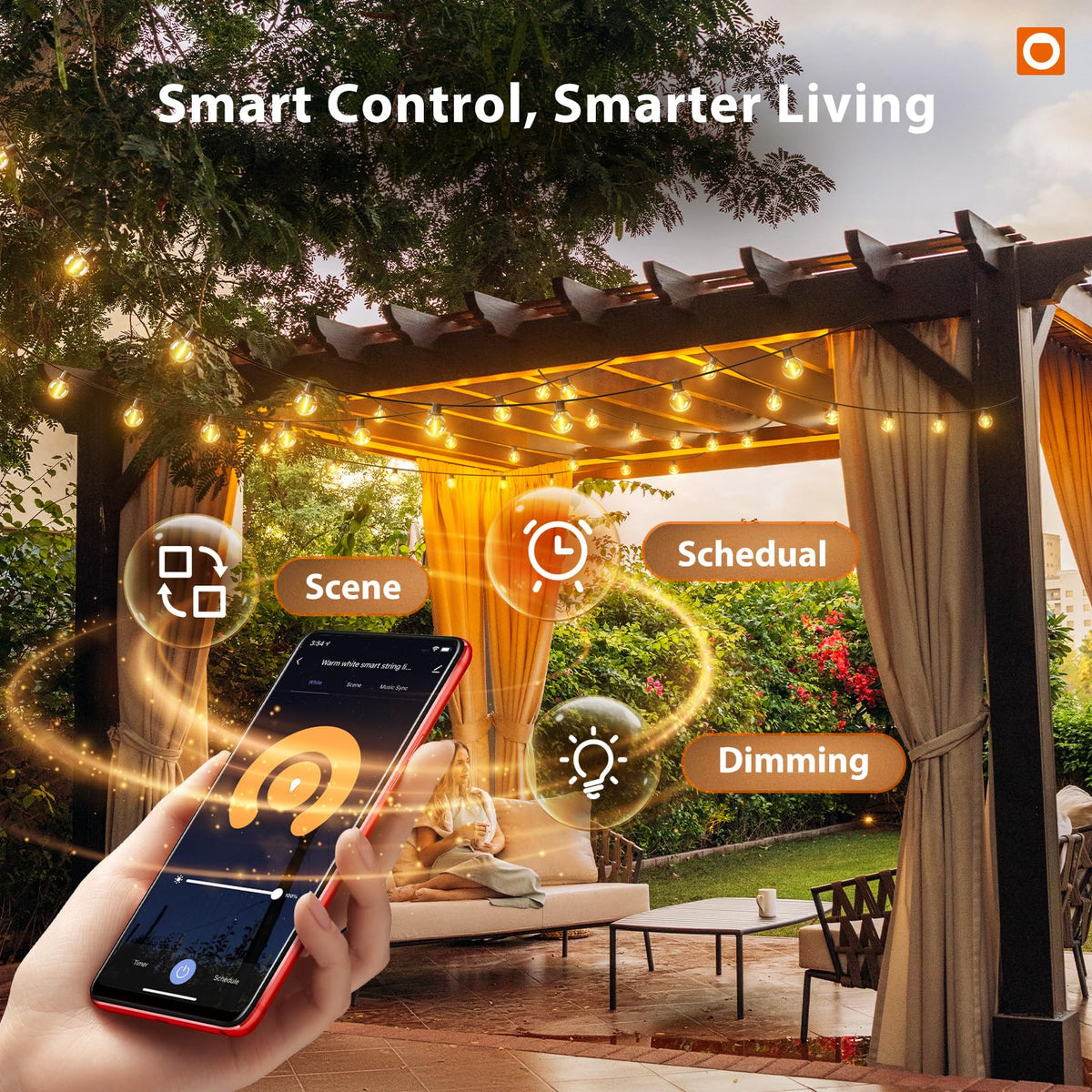 Addlon G40 LED bulbs provide bright, durable outdoor illumination.