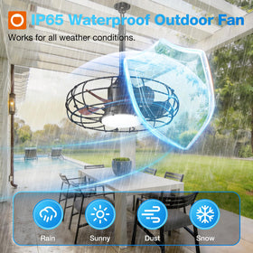IP65 sealed motor from Addlon designed for outdoor durability against weather.