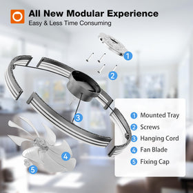 Addlon modern fandelier style complements bedrooms and kitchens