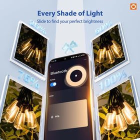 addlon dimmable outdoor lights with timer for customizable evenings
