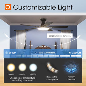 Addlon quiet ceiling fan operating at 35dB for sleep-friendly nights
