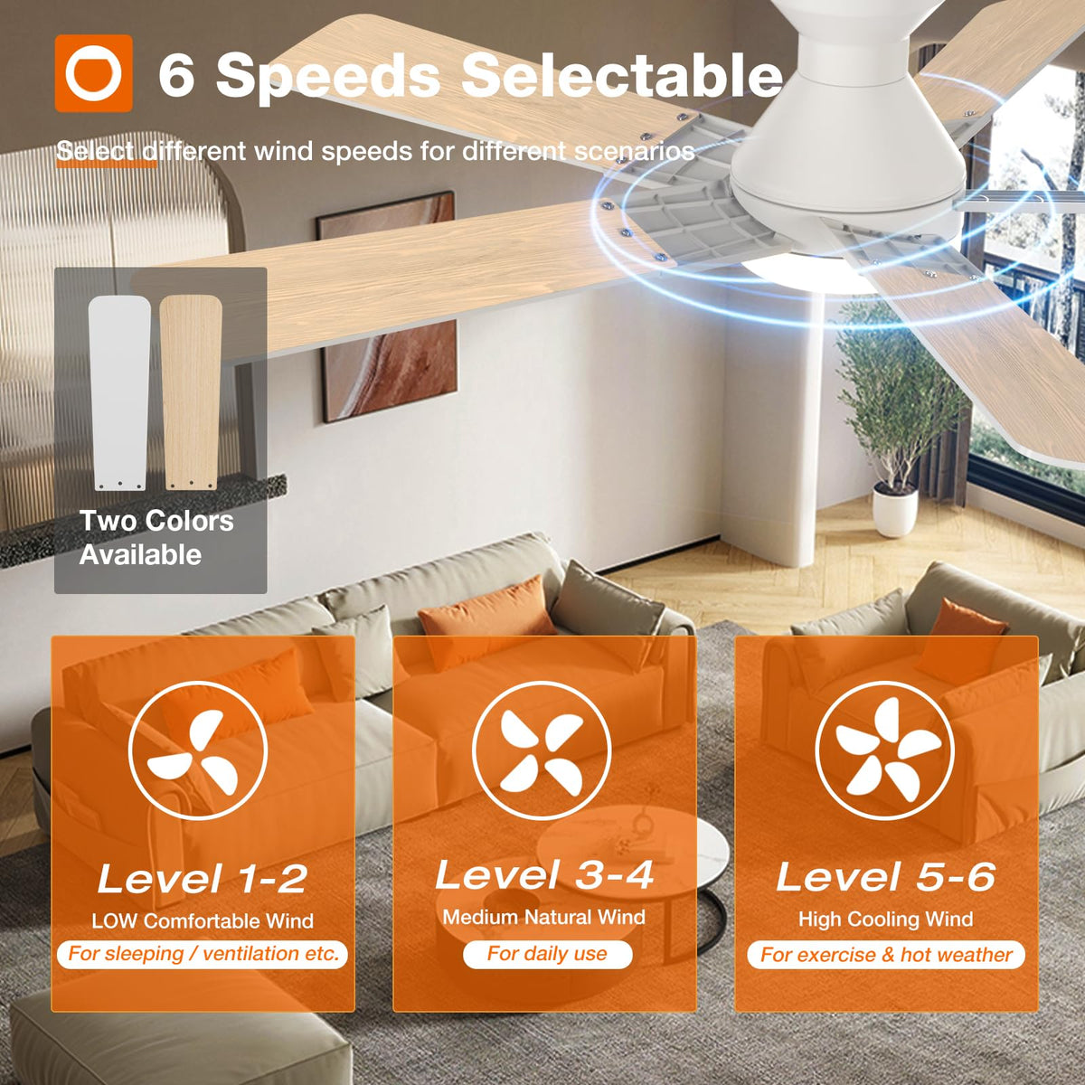 Ultra-quiet operation around 35 dB for bedrooms