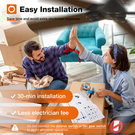 addlon remote control enables easy fan and light adjustments from anywhere