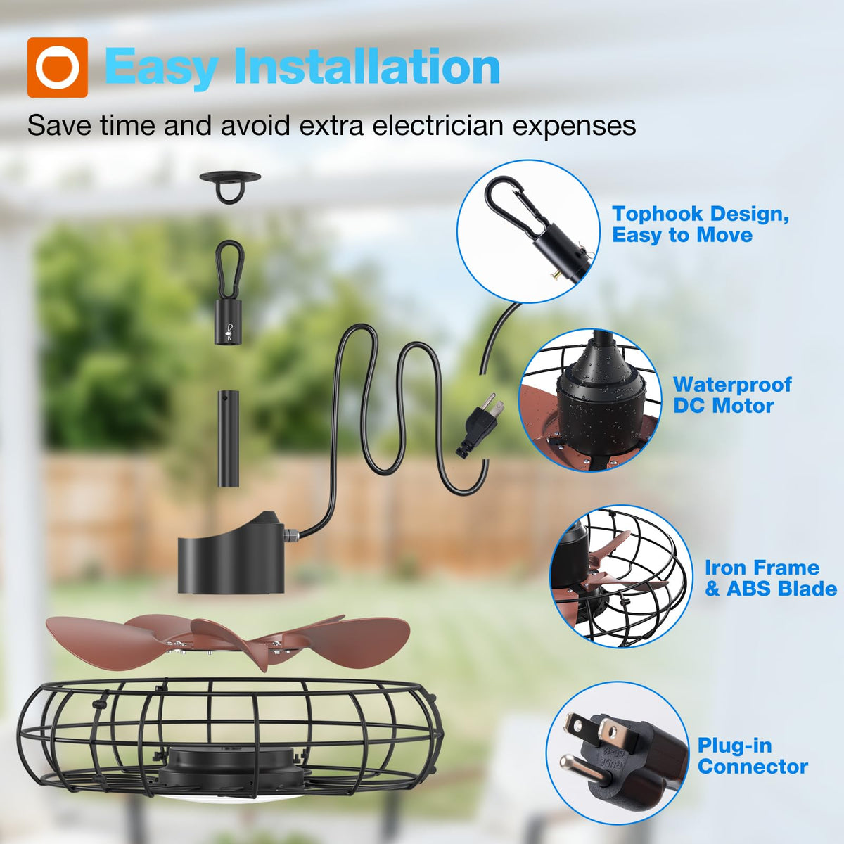 Reversible airflow feature to enhance year-round comfort and circulation.