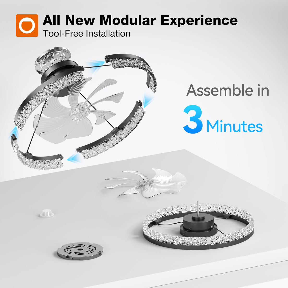addlon reversible DC motor for year-round air circulation