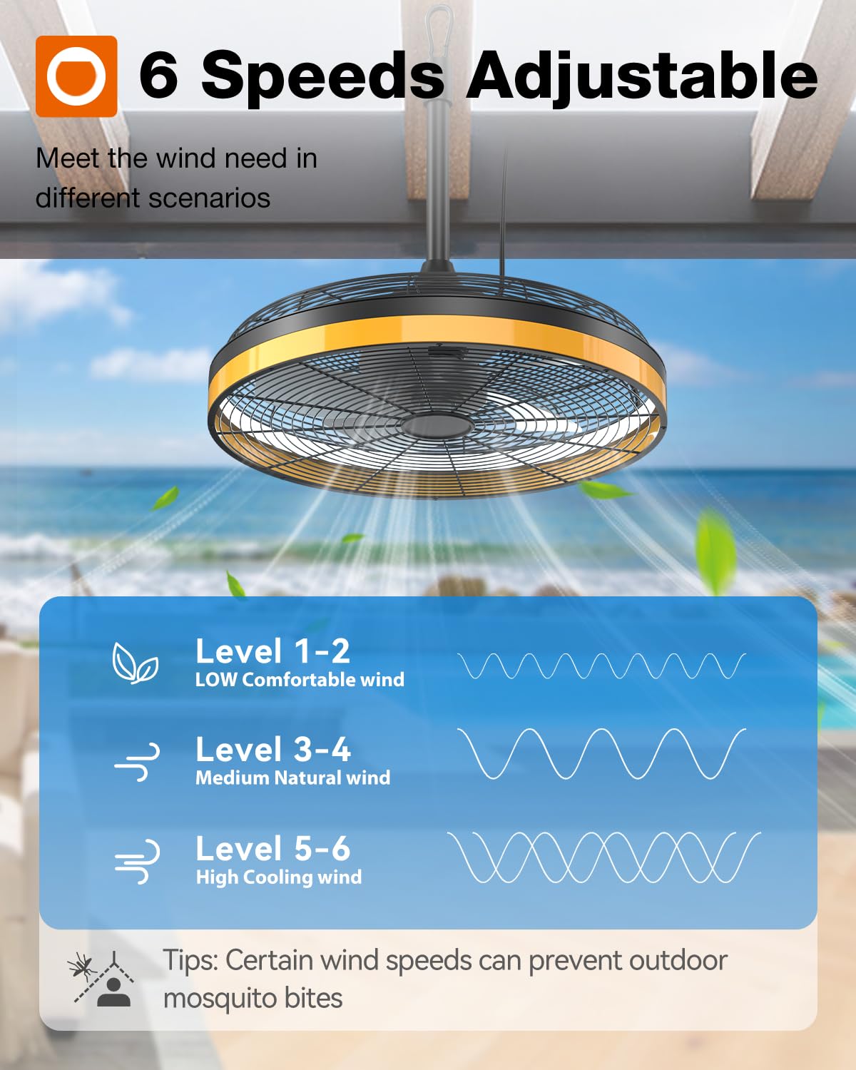 Addlon app and remote offer flexible control of breeze and lighting.