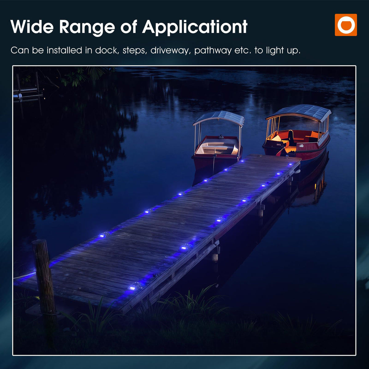 addlon solar dock light 2CCT switch offers blue or cool white options
