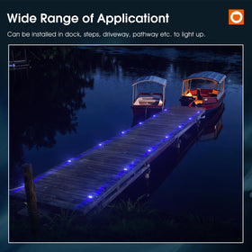 addlon solar dock light 2CCT switch offers blue or cool white options