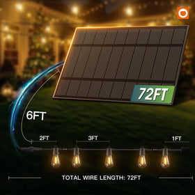 addlon solar string lights dimmable brightness for different moods