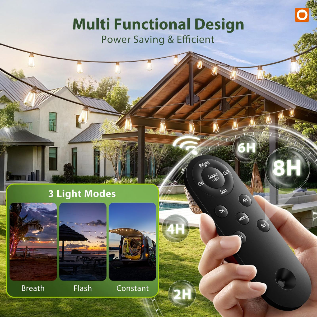 addlon solar string lights garden path ambience for charming walkways